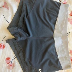 Nike Charcoal and Light Gray Training Shorts